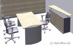 circon executive desk in basic design