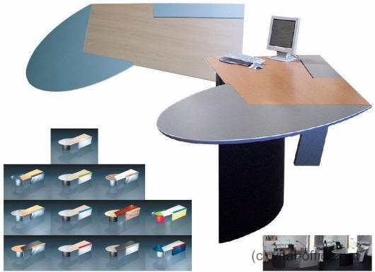 circon executive desk in jet design