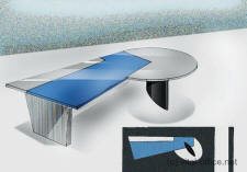 circon executive desk in jet design