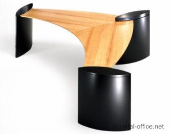 circon executive desk in wing design