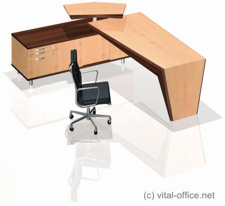 circon executive desk in face design