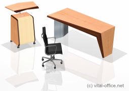 circon executive desk in face design