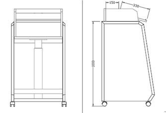 circon executive desk in face design