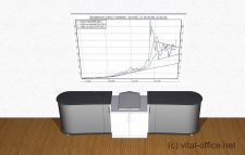 Vital Office conference tables media centers control boxes flip-up unit